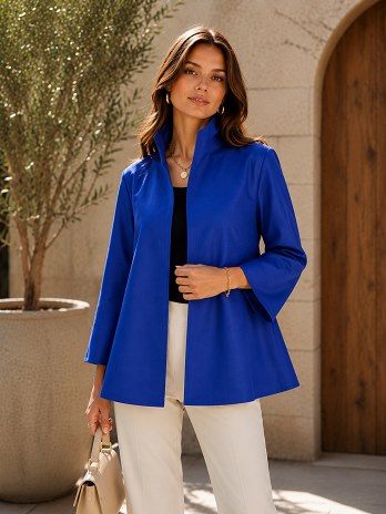 Grace Chuang- Royal Blue Swing Style Jacket